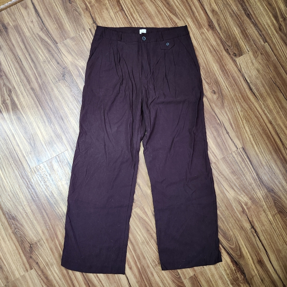 a new day Brown Wide-leg Business Pants